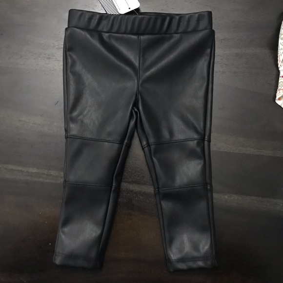 baby leather leggings